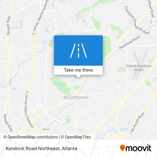 Kendrick Road Northeast map