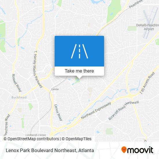 Mapa de Lenox Park Boulevard Northeast