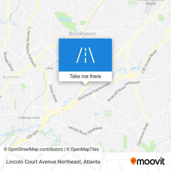 Mapa de Lincoln Court Avenue Northeast