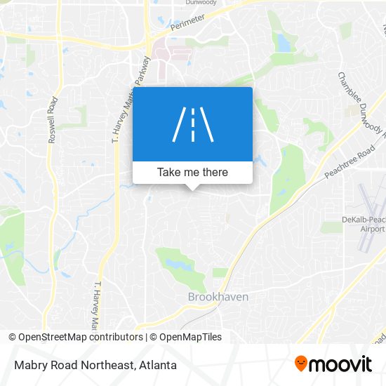 Mapa de Mabry Road Northeast