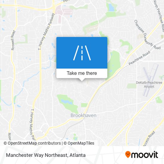 Manchester Way Northeast map