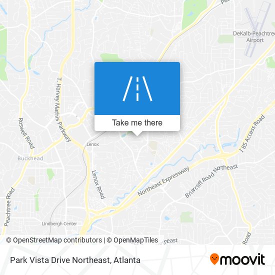 Mapa de Park Vista Drive Northeast