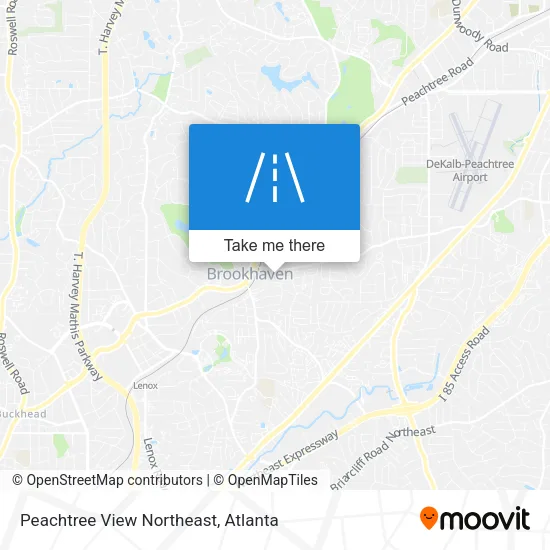 Peachtree View Northeast map