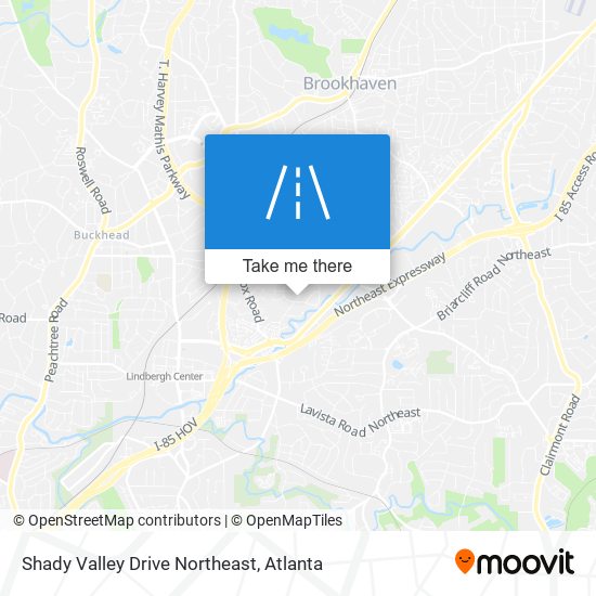 Mapa de Shady Valley Drive Northeast