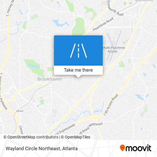 Mapa de Wayland Circle Northeast