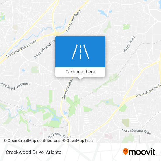 Creekwood Drive map