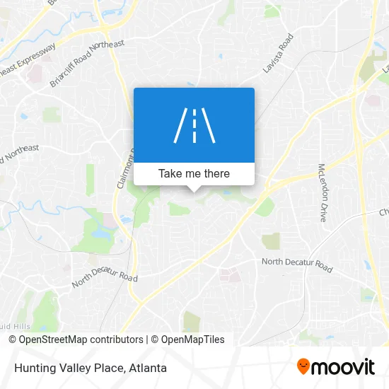 Hunting Valley Place map