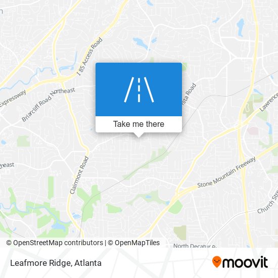 Leafmore Ridge map