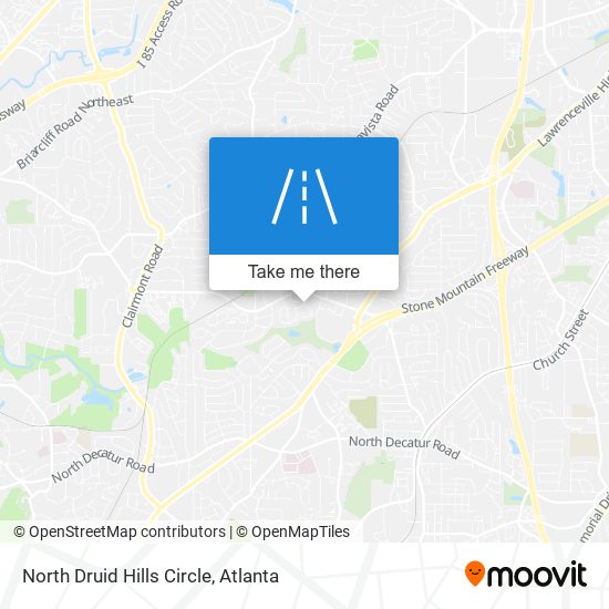 Mapa de North Druid Hills Circle