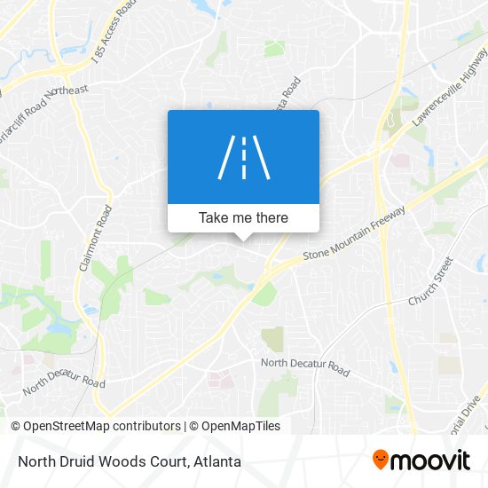 North Druid Woods Court map