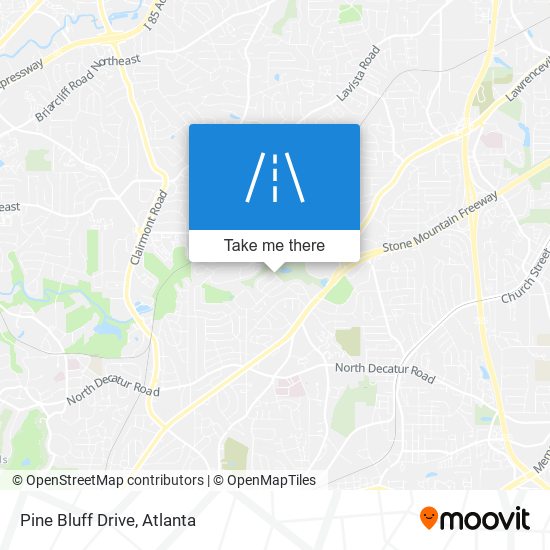 Pine Bluff Drive map