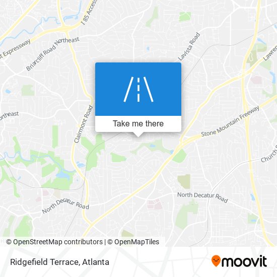 Ridgefield Terrace map