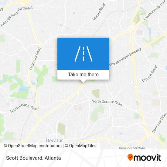 Scott Boulevard map