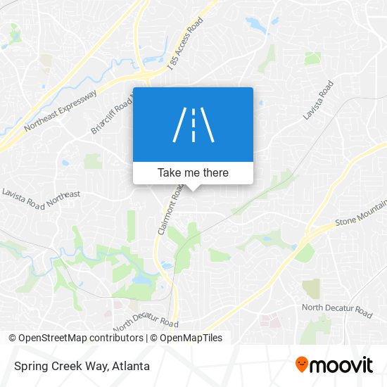 Spring Creek Way map