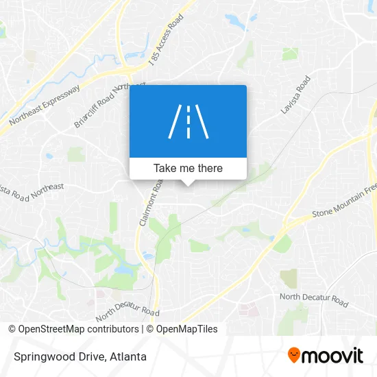 Springwood Drive map