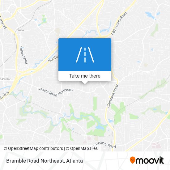 Mapa de Bramble Road Northeast