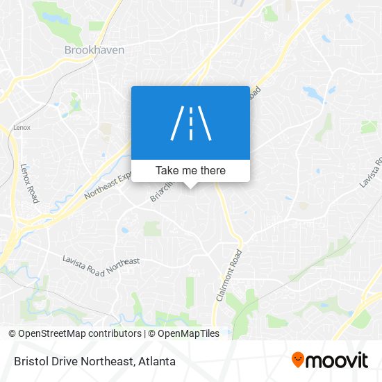 Bristol Drive Northeast map