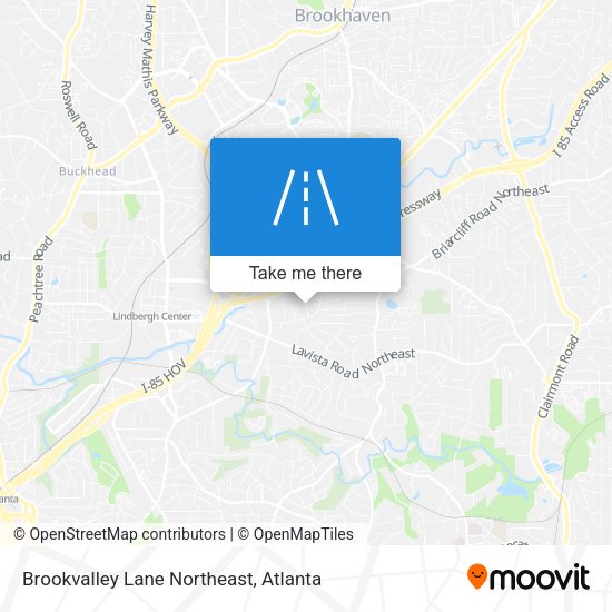 Brookvalley Lane Northeast map