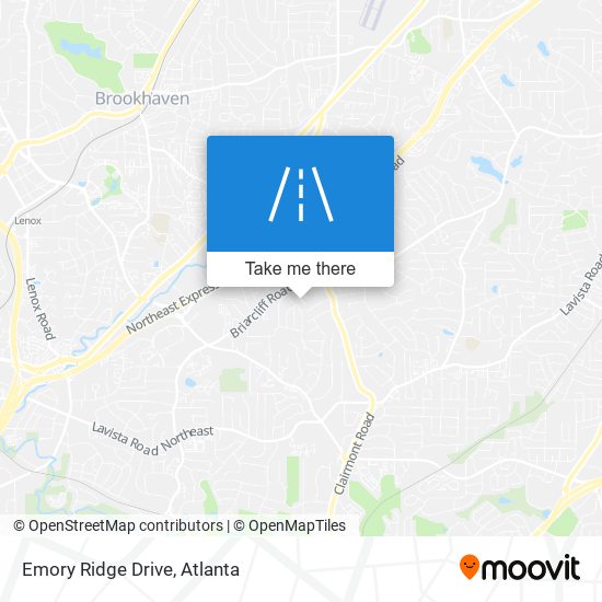 Emory Ridge Drive map