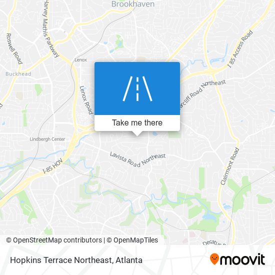 Mapa de Hopkins Terrace Northeast