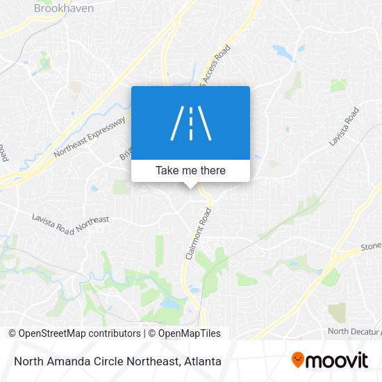North Amanda Circle Northeast map