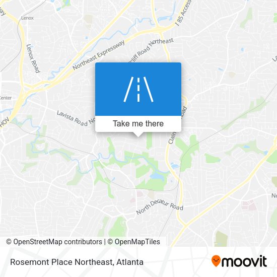 Rosemont Place Northeast map