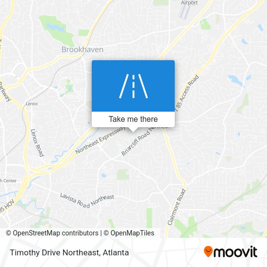 Timothy Drive Northeast map