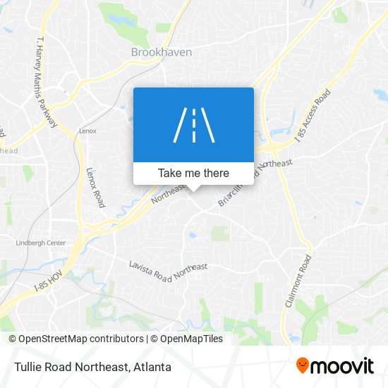 Mapa de Tullie Road Northeast