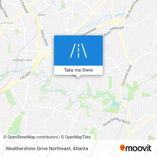 Weatherstone Drive Northeast map