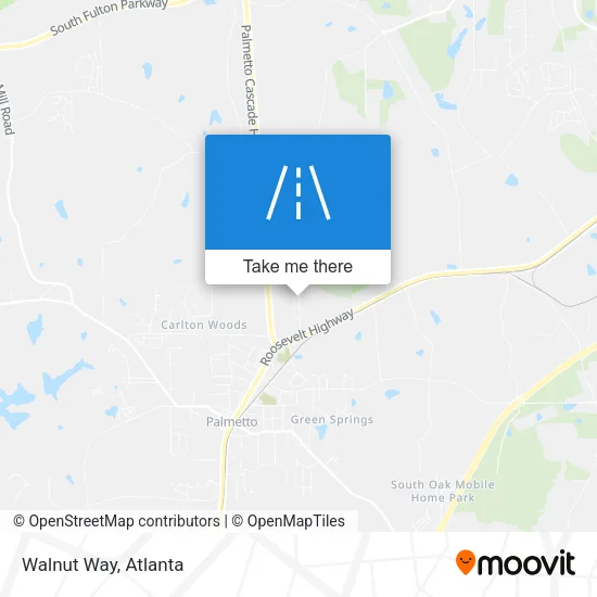 Walnut Way map