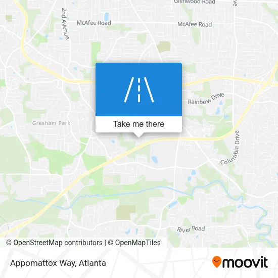 Appomattox Way map