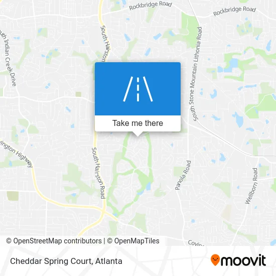 Cheddar Spring Court map