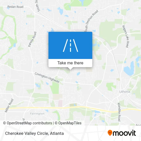 Cherokee Valley Circle map