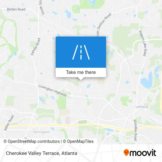 Cherokee Valley Terrace map
