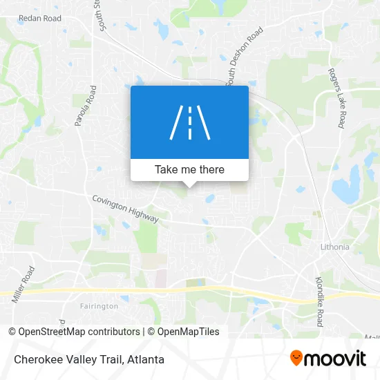 Cherokee Valley Trail map