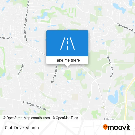 Club Drive map