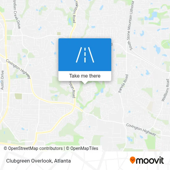 Clubgreen Overlook map