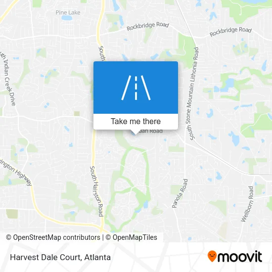 Harvest Dale Court map