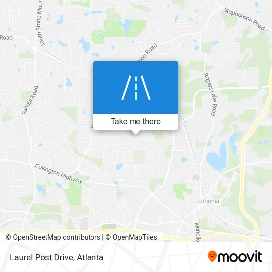 Laurel Post Drive map