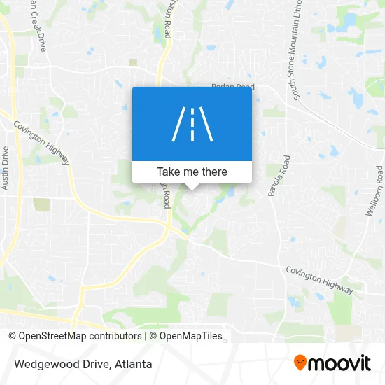 Wedgewood Drive map