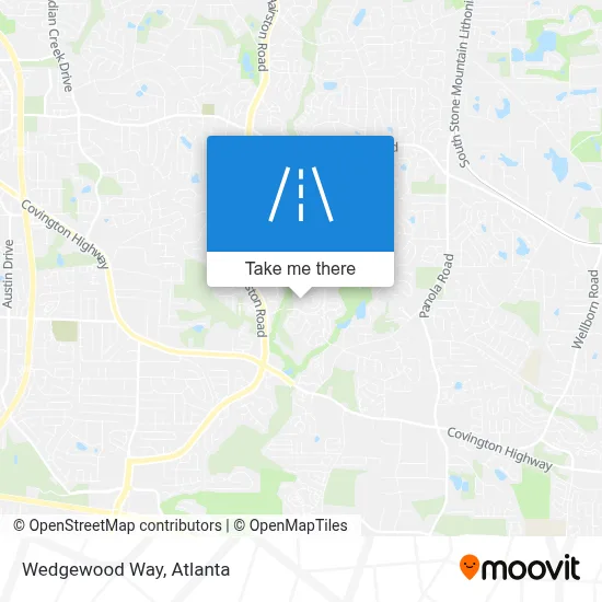 Wedgewood Way map
