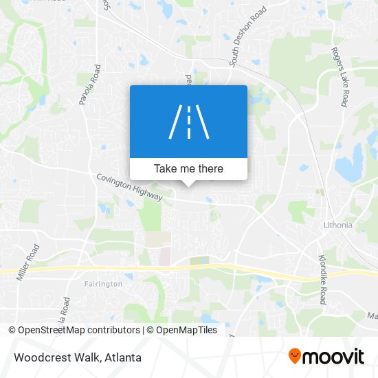 Woodcrest Walk map