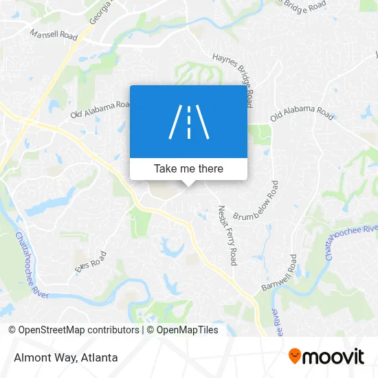 Almont Way map