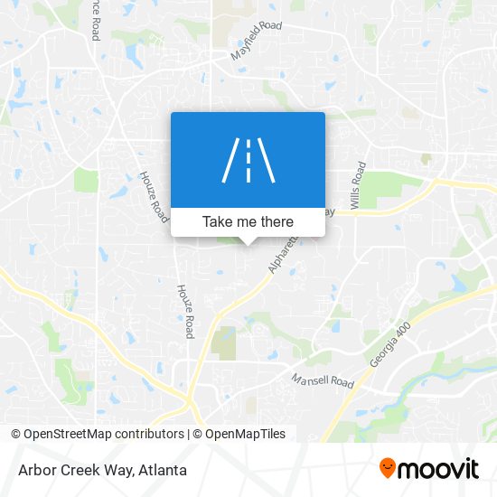 Arbor Creek Way map