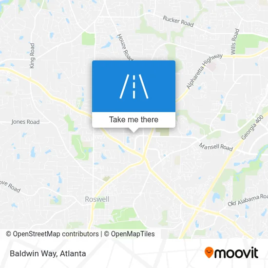 Baldwin Way map