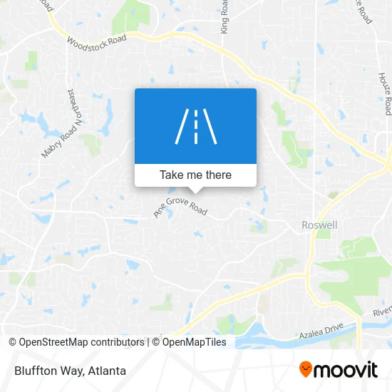 Bluffton Way map
