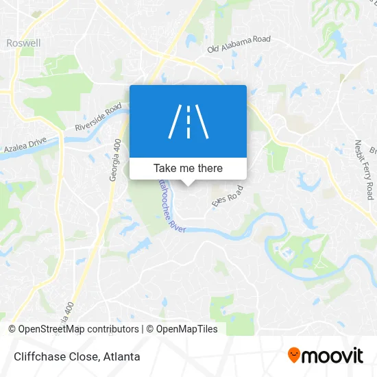 Cliffchase Close map