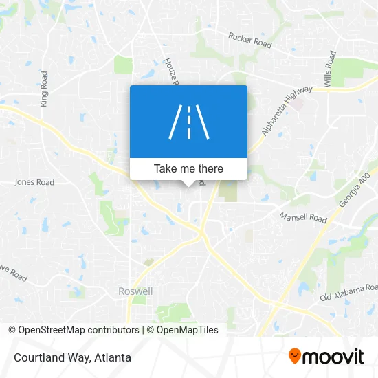 Courtland Way map