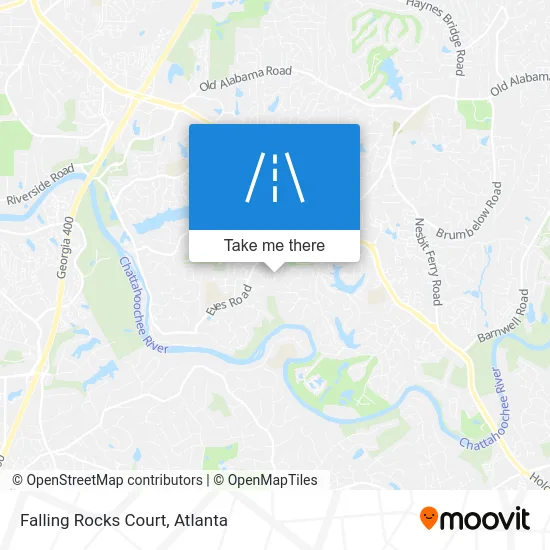 Falling Rocks Court map