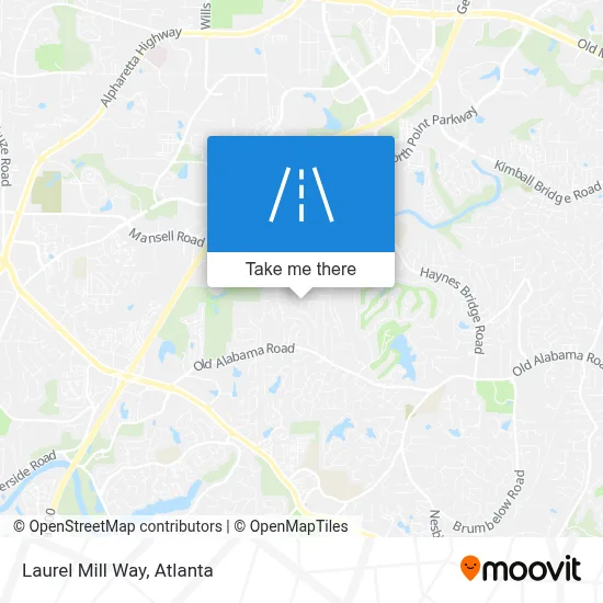 Laurel Mill Way map